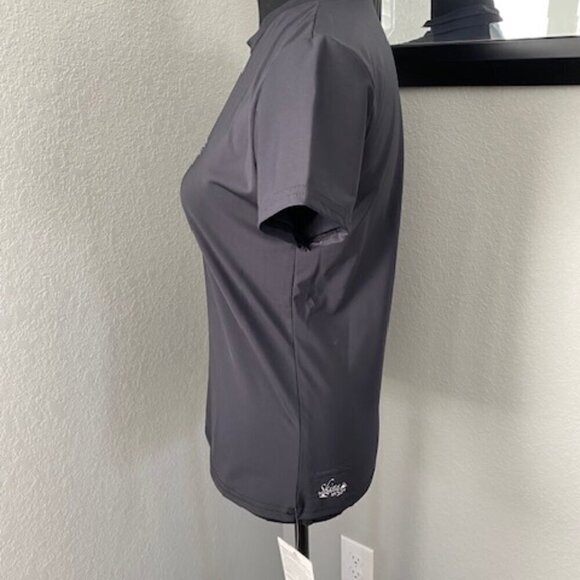NWT O NEILL Basic Skins Short Sleeve Surf Swim Rash Guard Black Medium - Picture 6 of 10